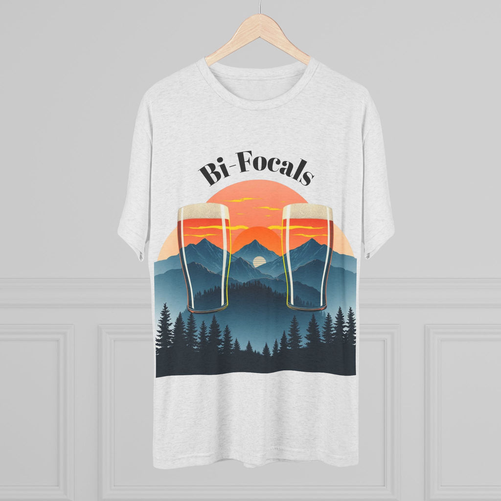 Bi-Focals Mountain Sunset T-Shirt — Funny Beer Glasses Nature Tee