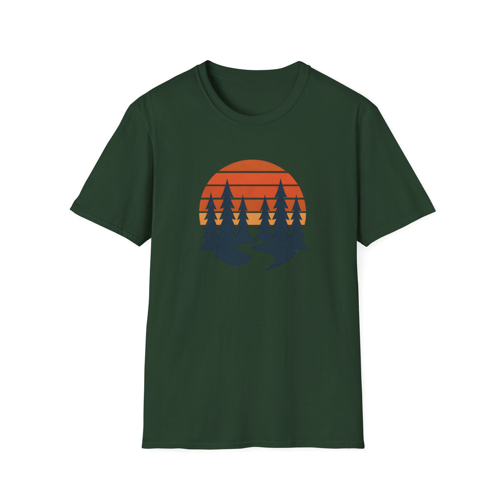 Sunset forest silhouettes T-Shirt